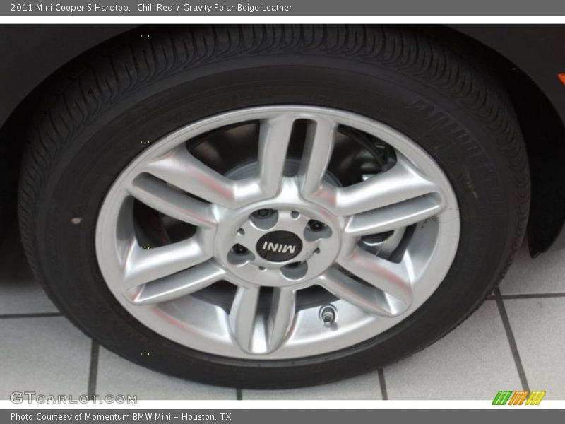 Chili Red / Gravity Polar Beige Leather 2011 Mini Cooper S Hardtop
