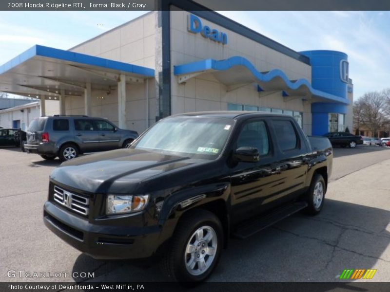 Formal Black / Gray 2008 Honda Ridgeline RTL