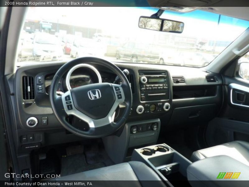 Formal Black / Gray 2008 Honda Ridgeline RTL