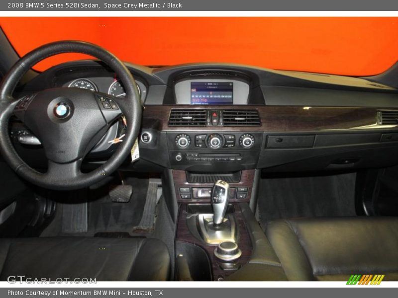 Space Grey Metallic / Black 2008 BMW 5 Series 528i Sedan