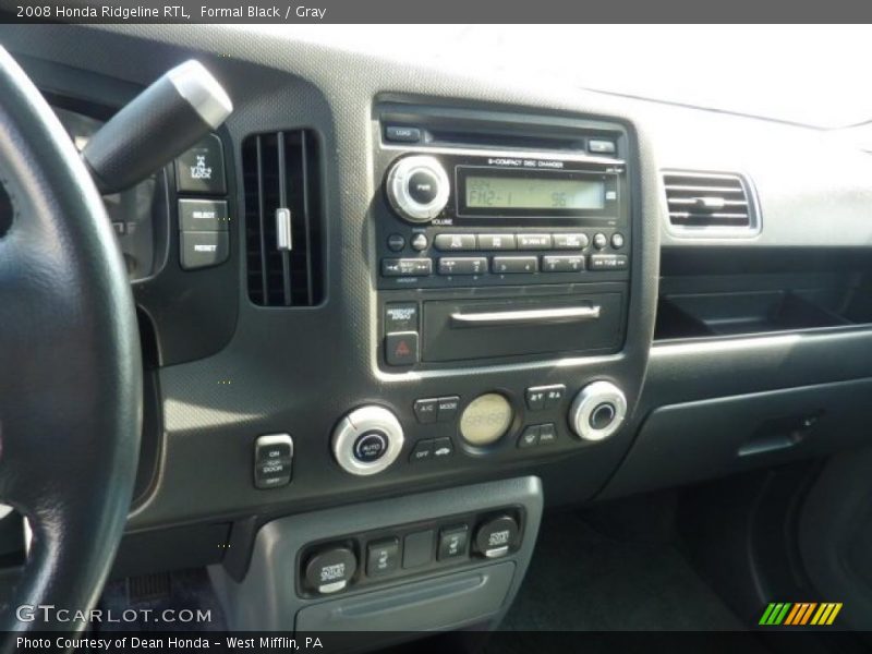 Formal Black / Gray 2008 Honda Ridgeline RTL