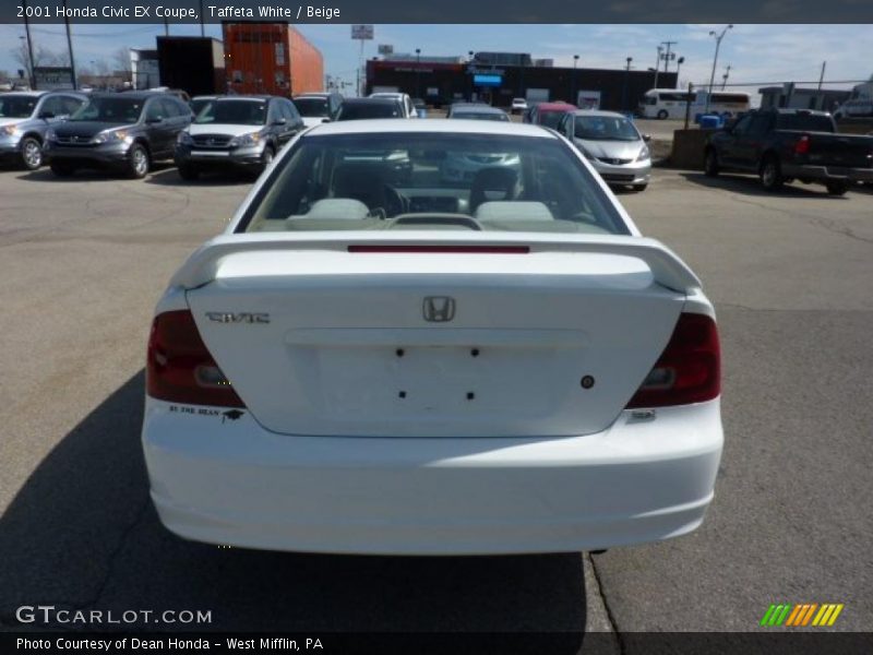 Taffeta White / Beige 2001 Honda Civic EX Coupe