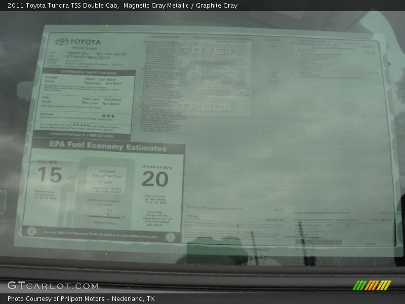 Magnetic Gray Metallic / Graphite Gray 2011 Toyota Tundra TSS Double Cab