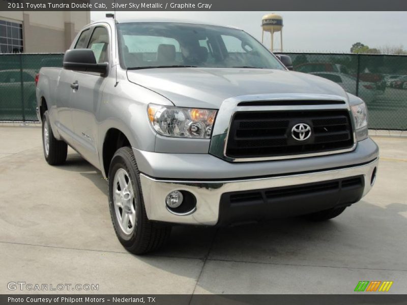 Silver Sky Metallic / Graphite Gray 2011 Toyota Tundra Double Cab