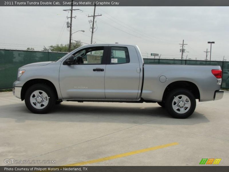 Silver Sky Metallic / Graphite Gray 2011 Toyota Tundra Double Cab