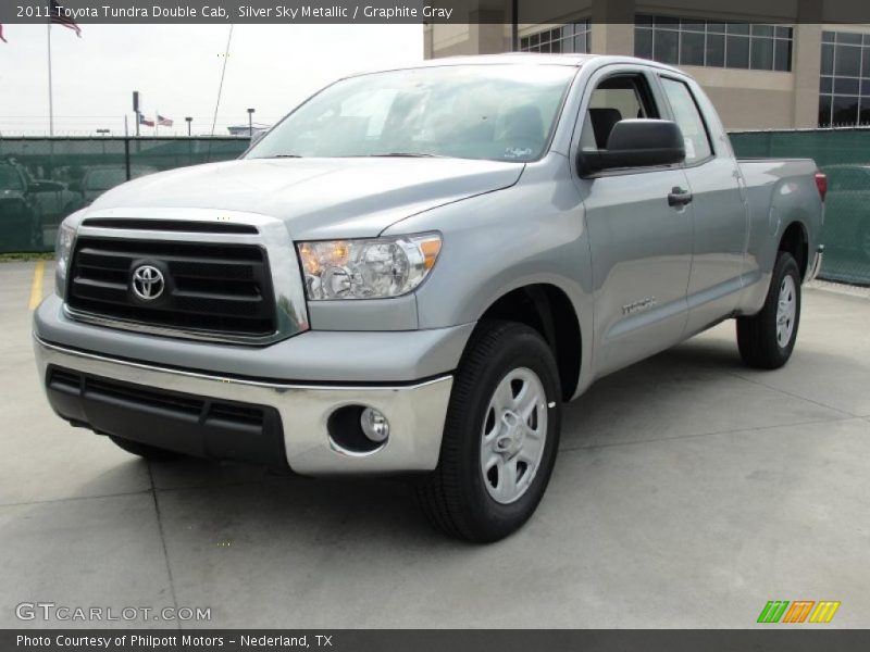 Silver Sky Metallic / Graphite Gray 2011 Toyota Tundra Double Cab