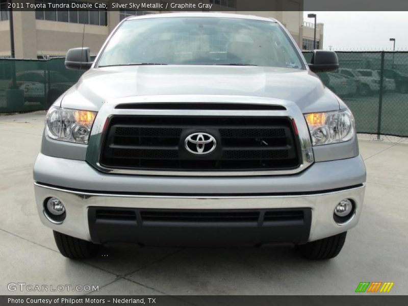 Silver Sky Metallic / Graphite Gray 2011 Toyota Tundra Double Cab