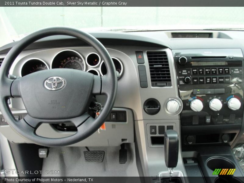 Silver Sky Metallic / Graphite Gray 2011 Toyota Tundra Double Cab