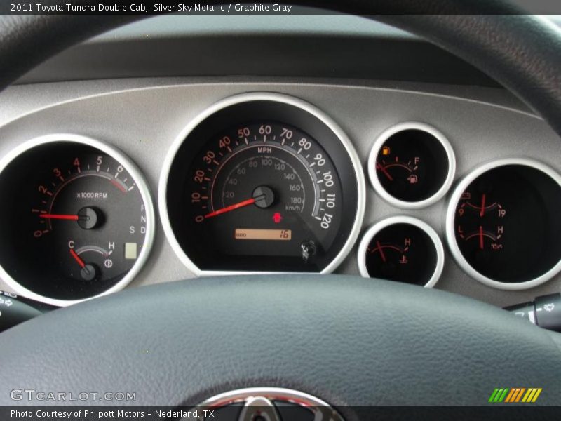 Silver Sky Metallic / Graphite Gray 2011 Toyota Tundra Double Cab