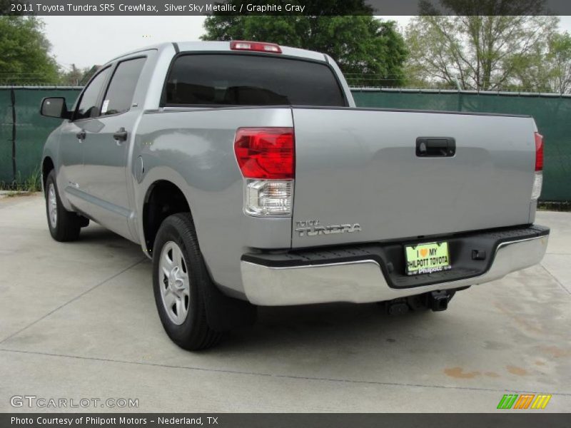 Silver Sky Metallic / Graphite Gray 2011 Toyota Tundra SR5 CrewMax