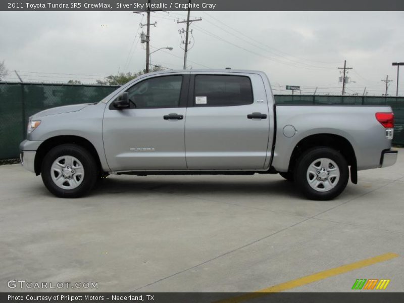 Silver Sky Metallic / Graphite Gray 2011 Toyota Tundra SR5 CrewMax