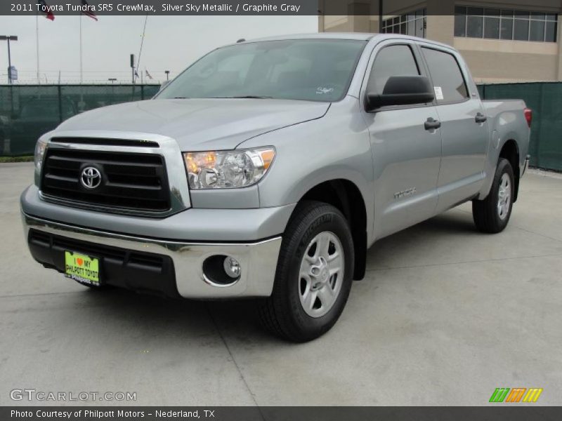 Silver Sky Metallic / Graphite Gray 2011 Toyota Tundra SR5 CrewMax
