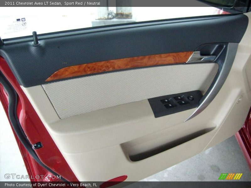 Sport Red / Neutral 2011 Chevrolet Aveo LT Sedan