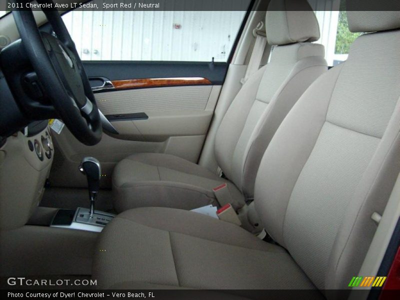 Sport Red / Neutral 2011 Chevrolet Aveo LT Sedan