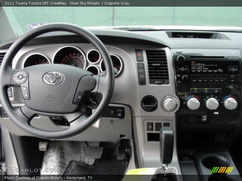 Silver Sky Metallic / Graphite Gray 2011 Toyota Tundra SR5 CrewMax