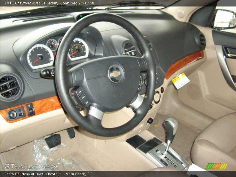 Sport Red / Neutral 2011 Chevrolet Aveo LT Sedan
