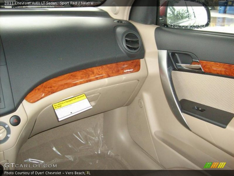 Sport Red / Neutral 2011 Chevrolet Aveo LT Sedan