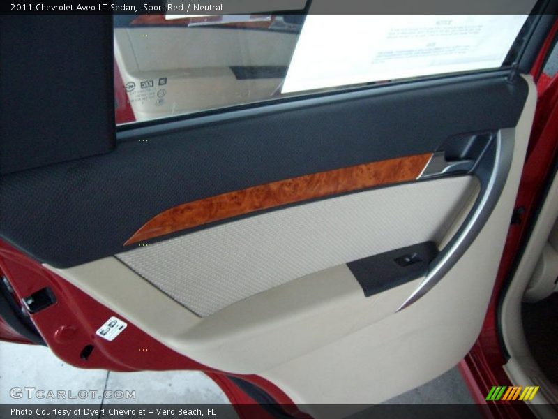 Sport Red / Neutral 2011 Chevrolet Aveo LT Sedan