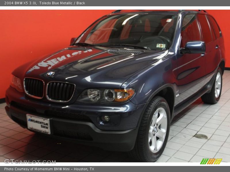 Toledo Blue Metallic / Black 2004 BMW X5 3.0i
