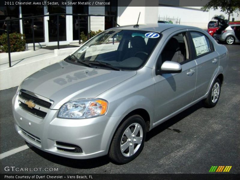 Ice Silver Metallic / Charcoal 2011 Chevrolet Aveo LT Sedan