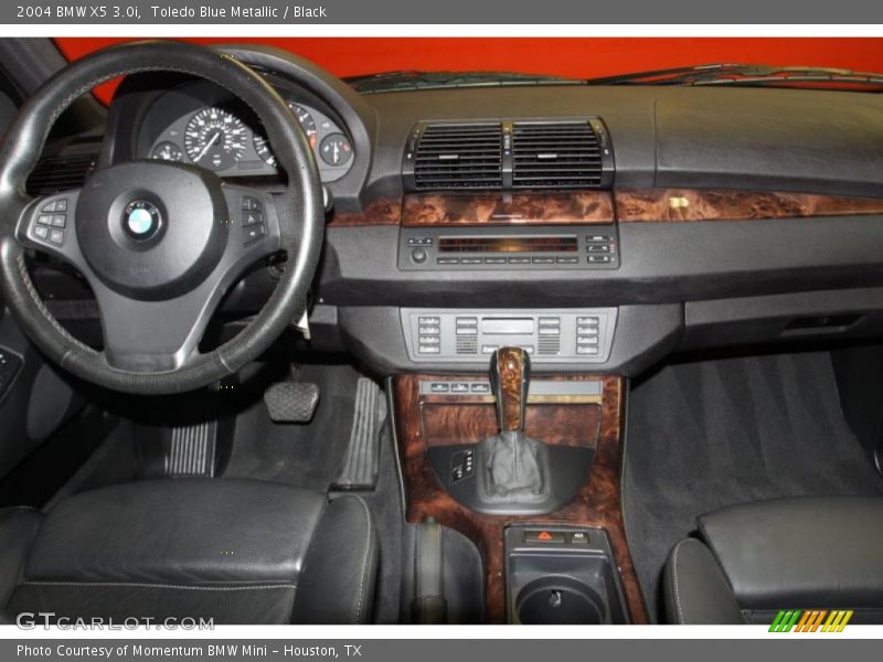 Toledo Blue Metallic / Black 2004 BMW X5 3.0i