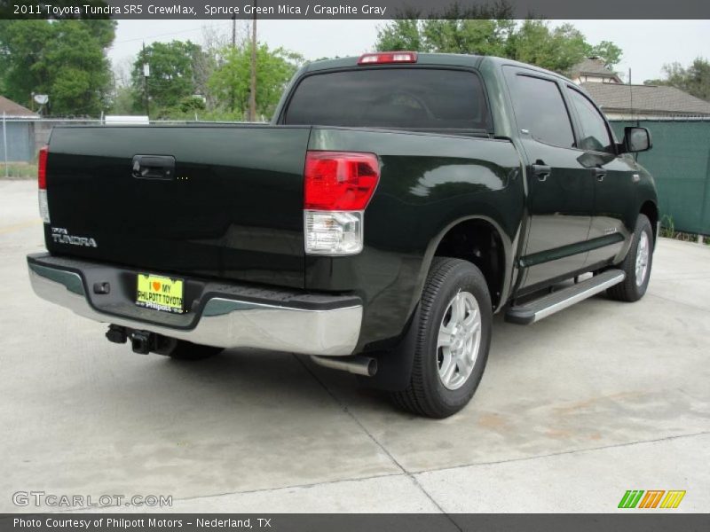 Spruce Green Mica / Graphite Gray 2011 Toyota Tundra SR5 CrewMax