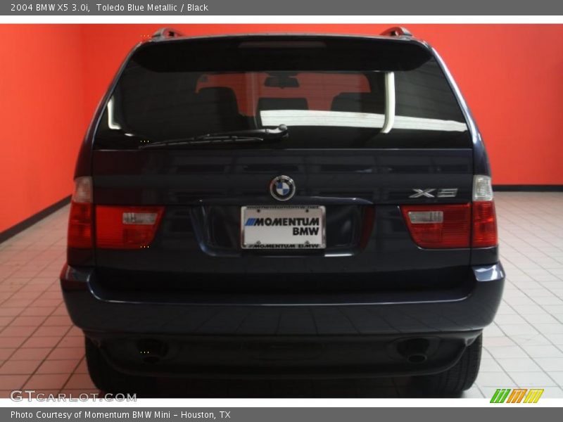 Toledo Blue Metallic / Black 2004 BMW X5 3.0i