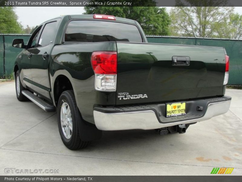 Spruce Green Mica / Graphite Gray 2011 Toyota Tundra SR5 CrewMax
