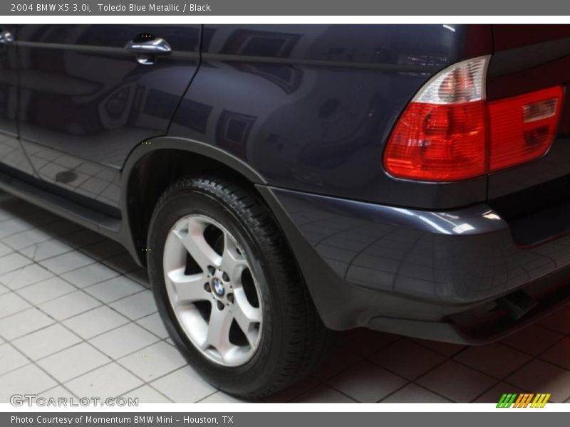 Toledo Blue Metallic / Black 2004 BMW X5 3.0i