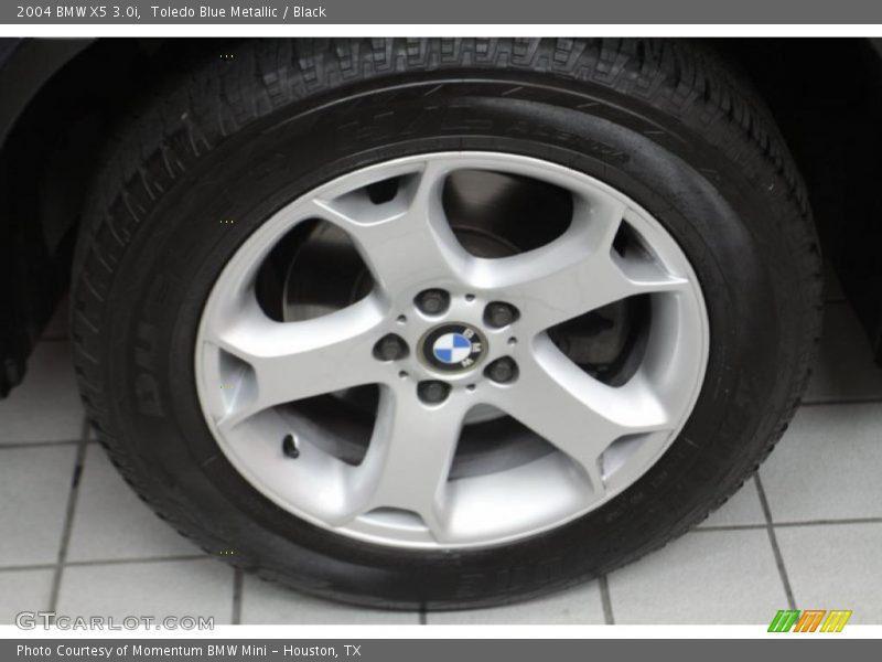 Toledo Blue Metallic / Black 2004 BMW X5 3.0i