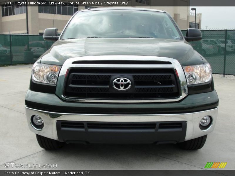 Spruce Green Mica / Graphite Gray 2011 Toyota Tundra SR5 CrewMax