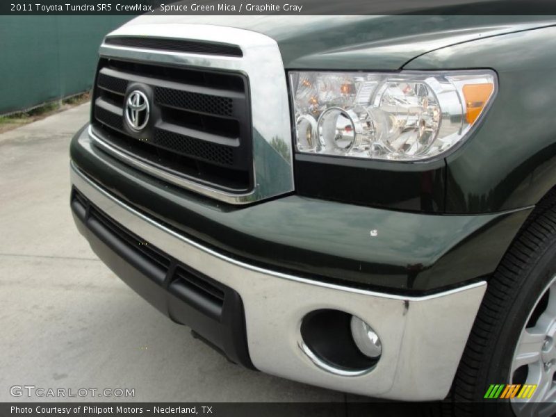 Spruce Green Mica / Graphite Gray 2011 Toyota Tundra SR5 CrewMax