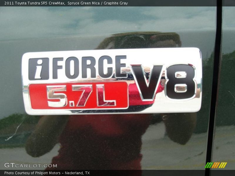 Spruce Green Mica / Graphite Gray 2011 Toyota Tundra SR5 CrewMax