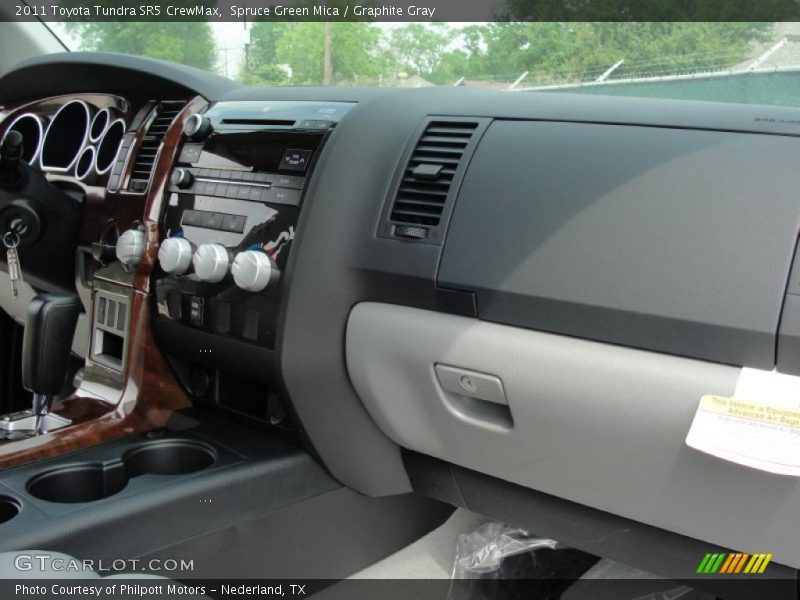 Spruce Green Mica / Graphite Gray 2011 Toyota Tundra SR5 CrewMax