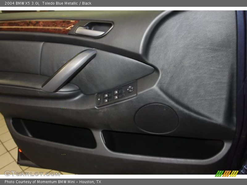 Toledo Blue Metallic / Black 2004 BMW X5 3.0i