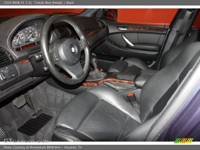 Toledo Blue Metallic / Black 2004 BMW X5 3.0i