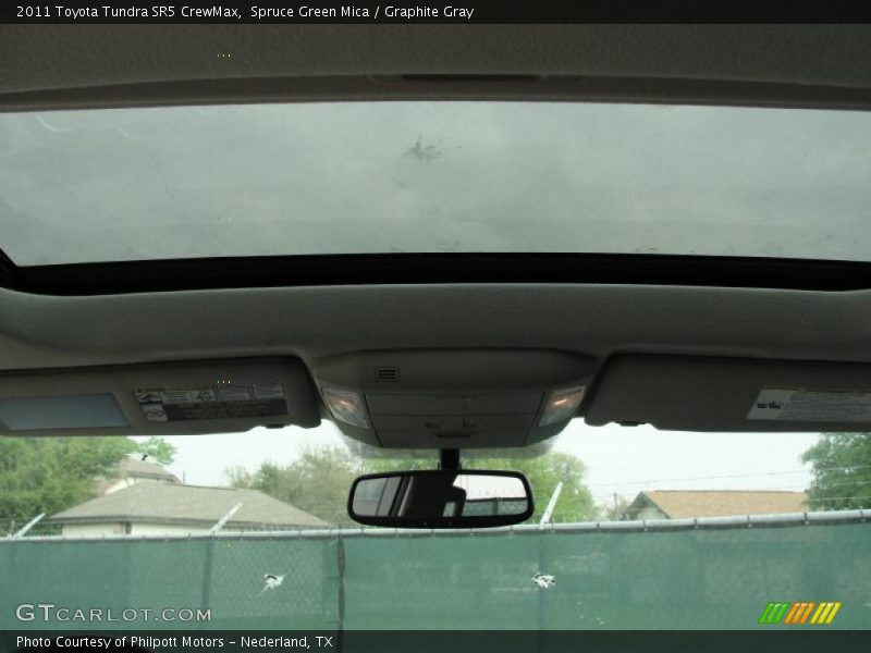 Spruce Green Mica / Graphite Gray 2011 Toyota Tundra SR5 CrewMax