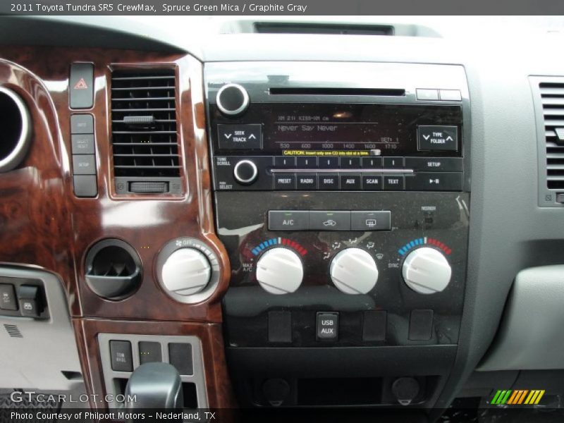 Spruce Green Mica / Graphite Gray 2011 Toyota Tundra SR5 CrewMax