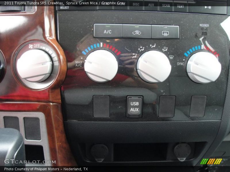 Spruce Green Mica / Graphite Gray 2011 Toyota Tundra SR5 CrewMax