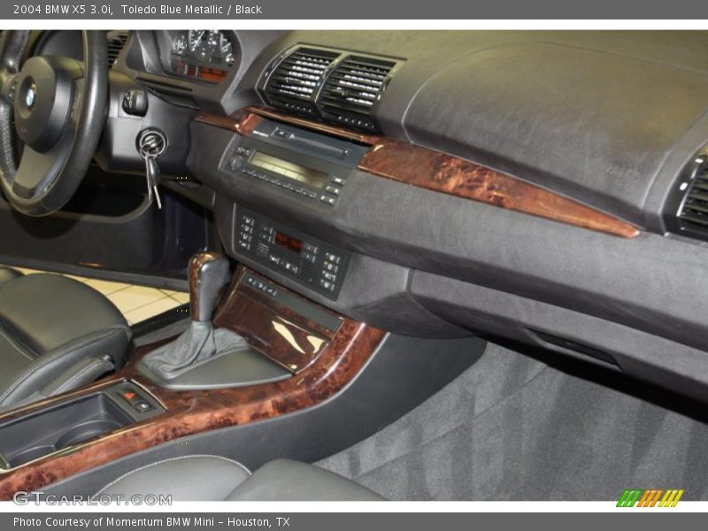Toledo Blue Metallic / Black 2004 BMW X5 3.0i