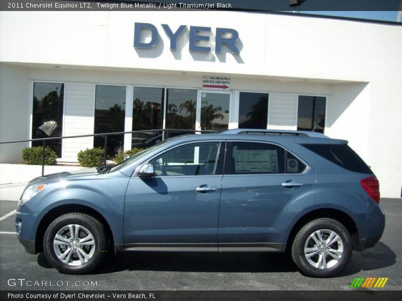 Twilight Blue Metallic / Light Titanium/Jet Black 2011 Chevrolet Equinox LTZ