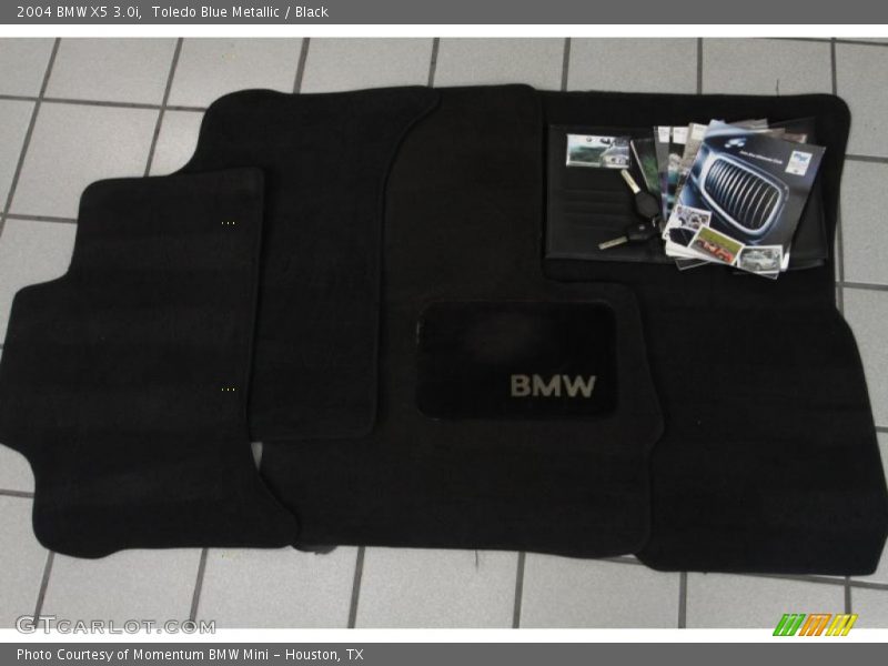 Toledo Blue Metallic / Black 2004 BMW X5 3.0i