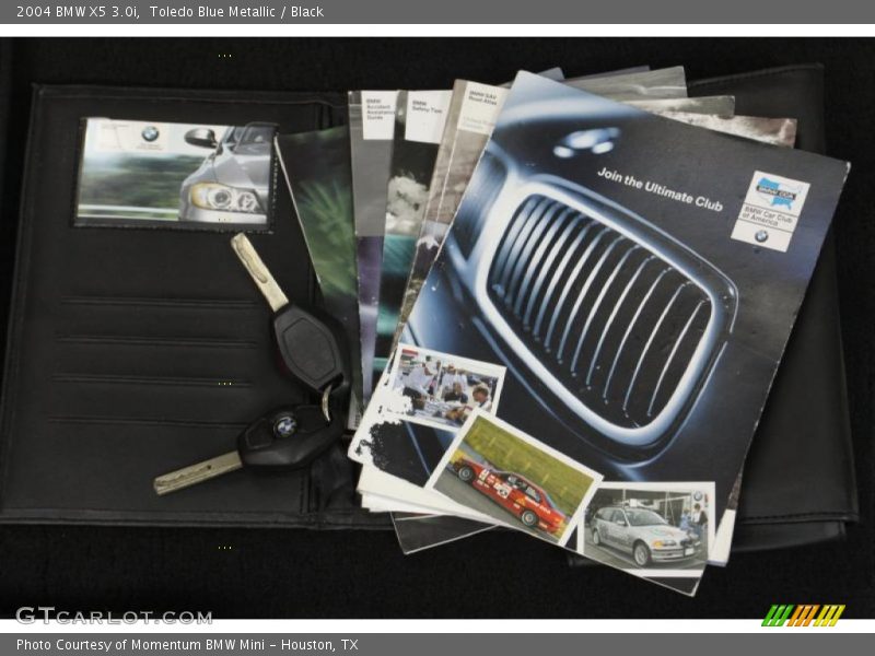 Toledo Blue Metallic / Black 2004 BMW X5 3.0i