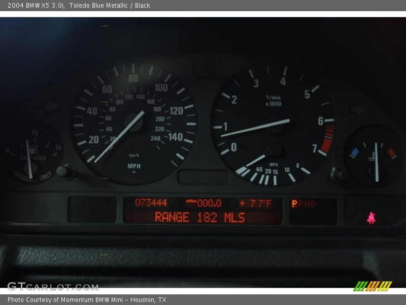 Toledo Blue Metallic / Black 2004 BMW X5 3.0i