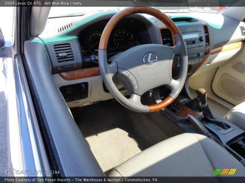 Ash Blue Mica / Ivory 2004 Lexus GX 470