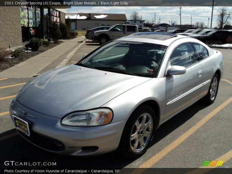 Bright Silver Metallic / Black/Light Gray 2001 Chrysler Sebring LXi Coupe