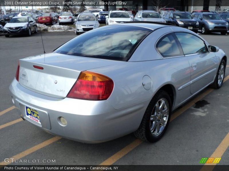 Bright Silver Metallic / Black/Light Gray 2001 Chrysler Sebring LXi Coupe