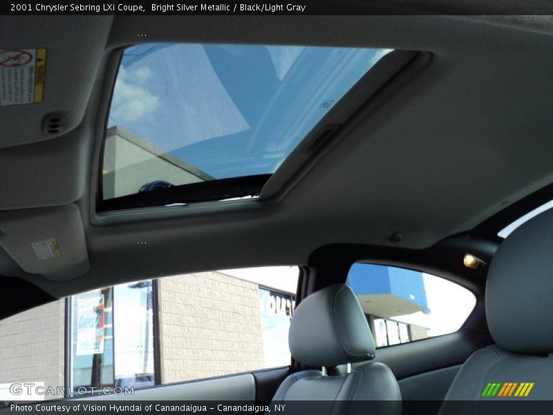 Bright Silver Metallic / Black/Light Gray 2001 Chrysler Sebring LXi Coupe