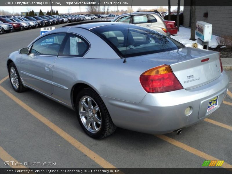 Bright Silver Metallic / Black/Light Gray 2001 Chrysler Sebring LXi Coupe
