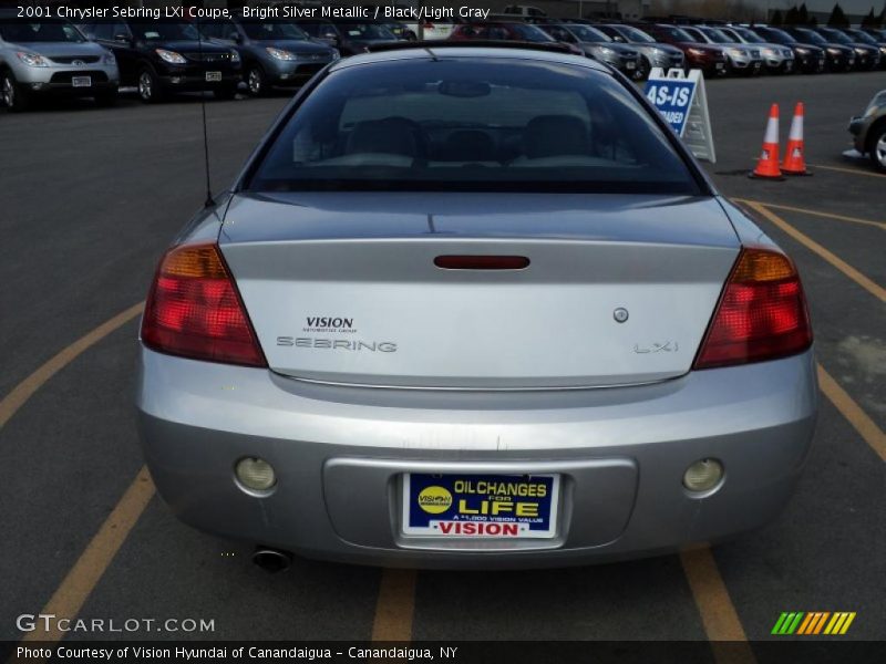 Bright Silver Metallic / Black/Light Gray 2001 Chrysler Sebring LXi Coupe